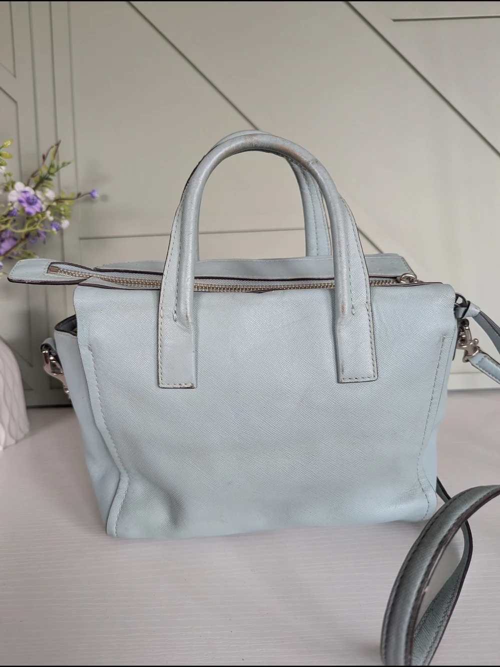 Coach Bleecker Mini Riley Carryall in Saffiano leather,